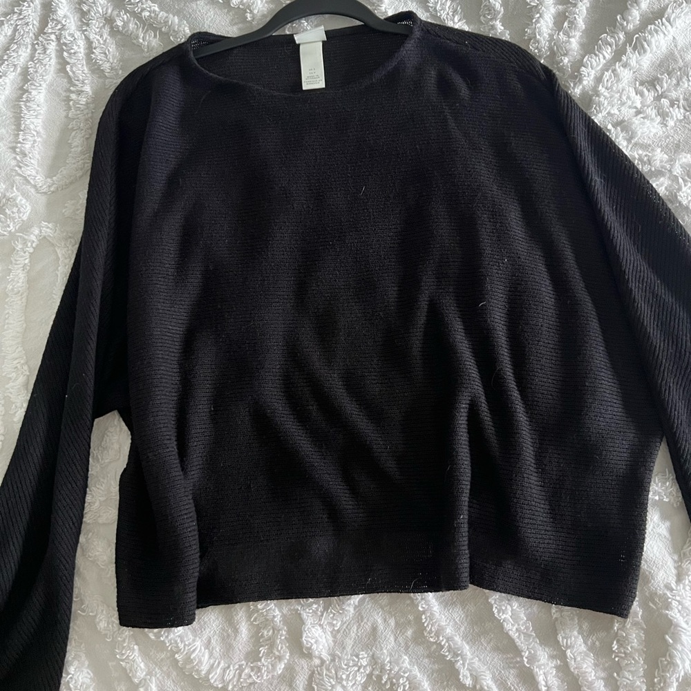 Black H&M sweater. Worn once. Size small.
